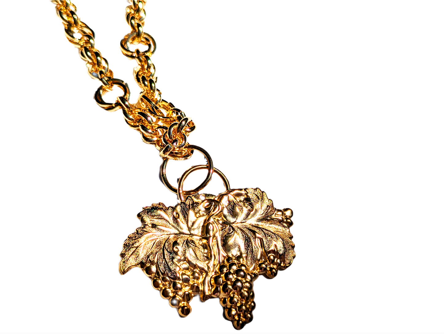 Gold Plated AMAZING Grape Cluster Chain Unisex Statement Sugar Gay Isber