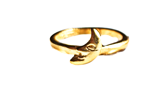 Gold-Plated US Moon Ring size 6 - 8 Sugar Gay Isber Eclipse Ring