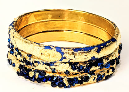 Bangle Bracelets (You Pick) Gold Over: Red, Blue, Green, White each Handmade USA Gay Isber-Gay Isber Designs