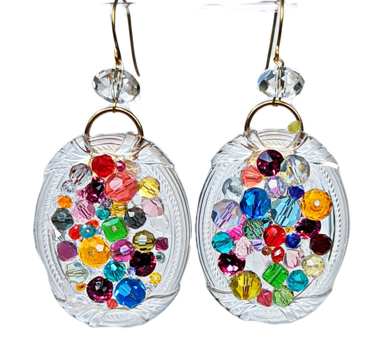 Swarovski Confetti Colorful Earrings Gay Isber Sugar Pops Collection-Gay Isber Designs